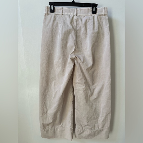 Everlane The Lightweight Wide Leg Crop Chino Pants in Sand - Picture 6 of 14